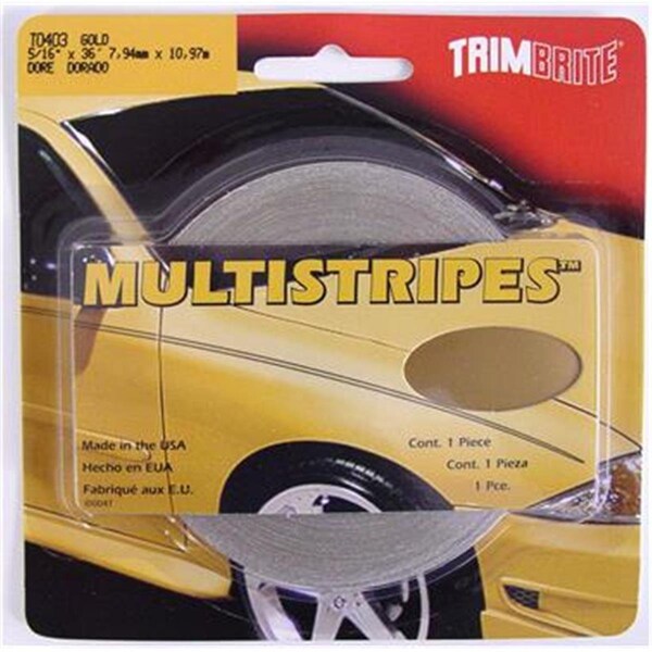 Trimbrite TRIMBRITE T0403 Pinstripe Tape; Gold; 0.31 In. X 36 Ft. T18-T0403 - main